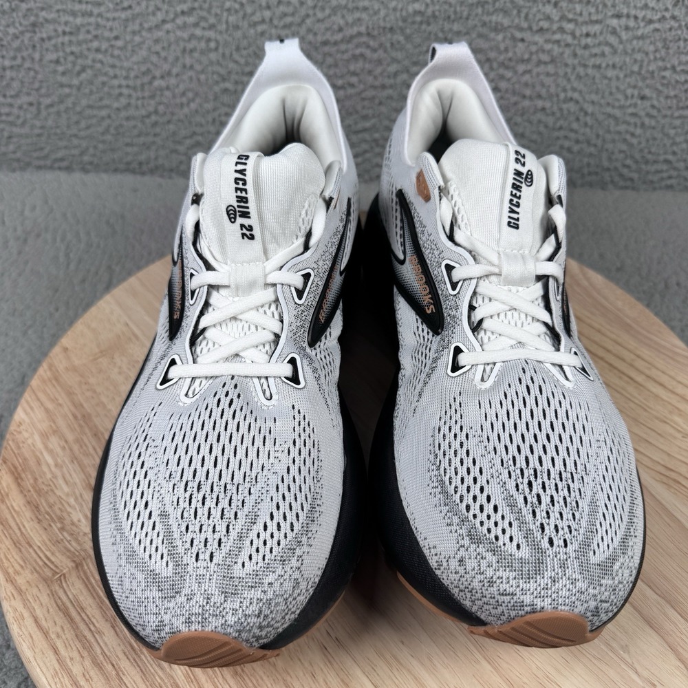 Brooks Glycerin 22 Men's Size 11 D White Grey Running Shoes Sneakers 1104451D135 - Picture 3 of 12